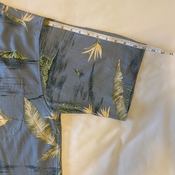 Brigata-100% Silk- Men's Hawaiian Button up shirt-Short sleeve-Size Large - Picture 5 of 7